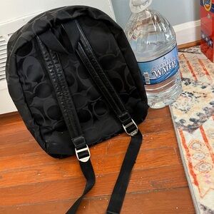 Coach Black Leather Patch Bag